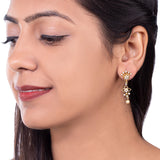 Delicate Brass Drop Earrings