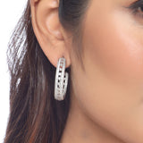 Silver Plated Open Bali Style Earrings