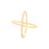 American Diamond Gems Adorned Designer Inspired Ring