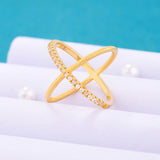American Diamond Gems Adorned Designer Inspired Ring