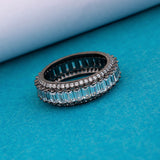 Cluster Setting Zircon Gems Band Ring
