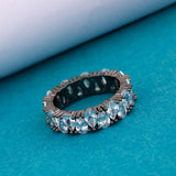Irregular Cut American Diamond Gems Adorned Ring