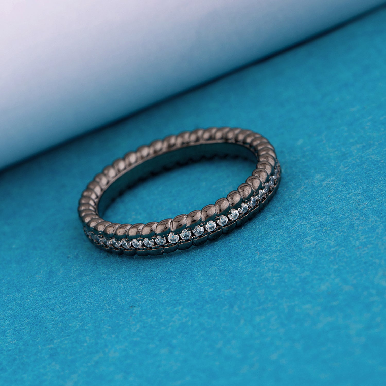 Black Rhodium Plated Band Ring