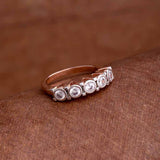 American Diamond Gems Embellished Bang Ring