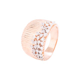 Grapevine Pattern American Diamond Gems Embellished Ring