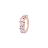 Zircon Gems Embellished Band Ring
