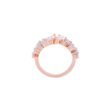 Zircon Gems Embellished Band Ring