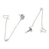 Silver Plated Long Dangling Earrings