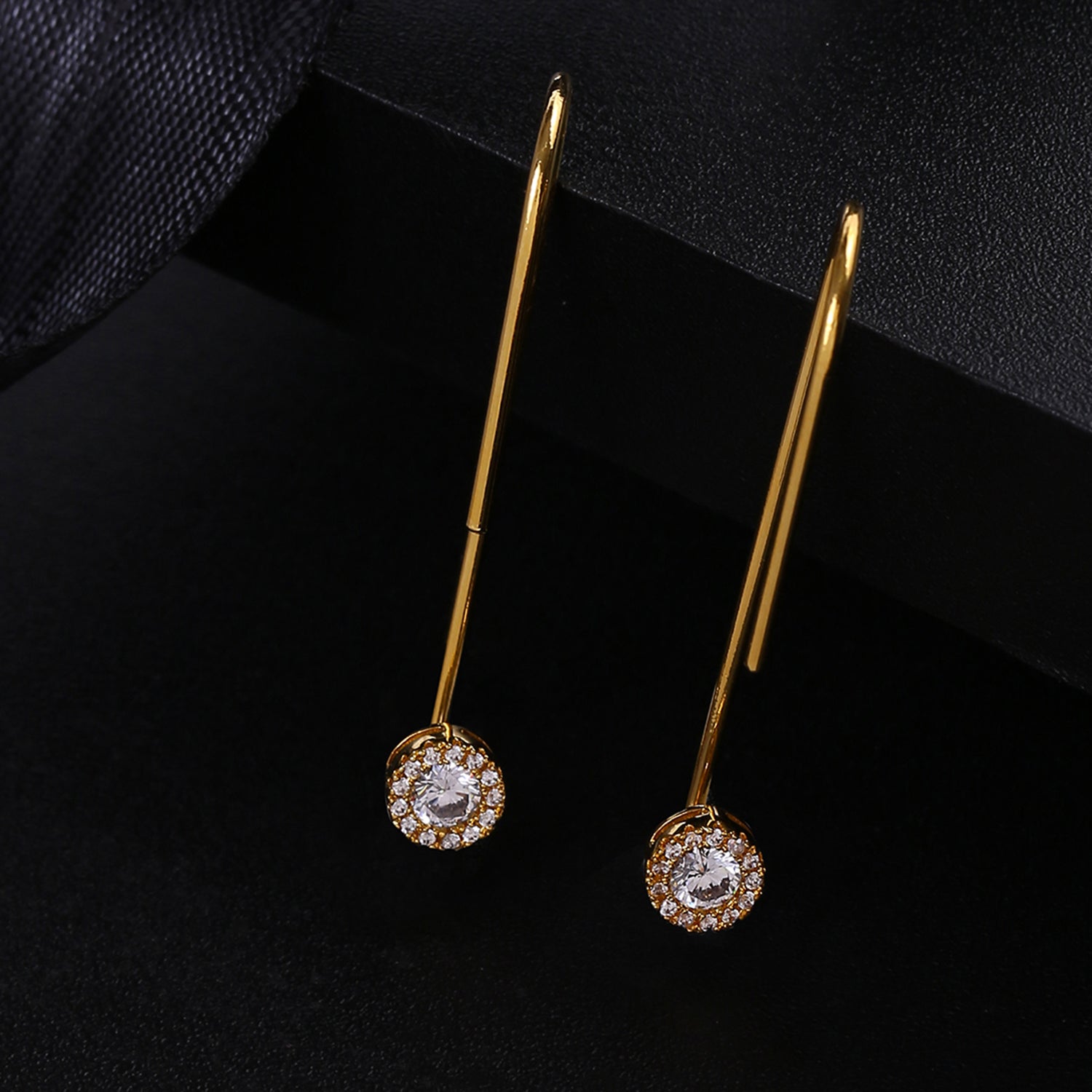 Gold Plated CZ Classy Earrings – VOYLLA
