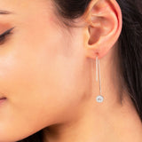 Rose Gold CZ Classy Earrings