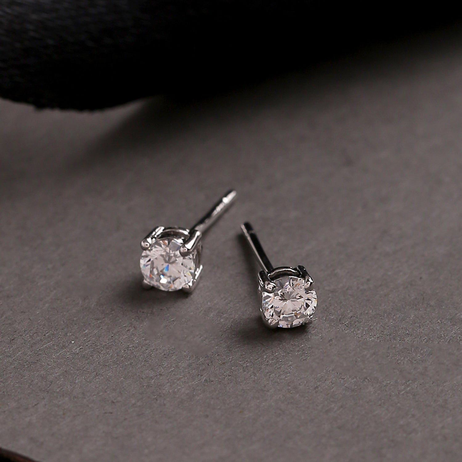 Tiny Silver Plated Stud Earrings
