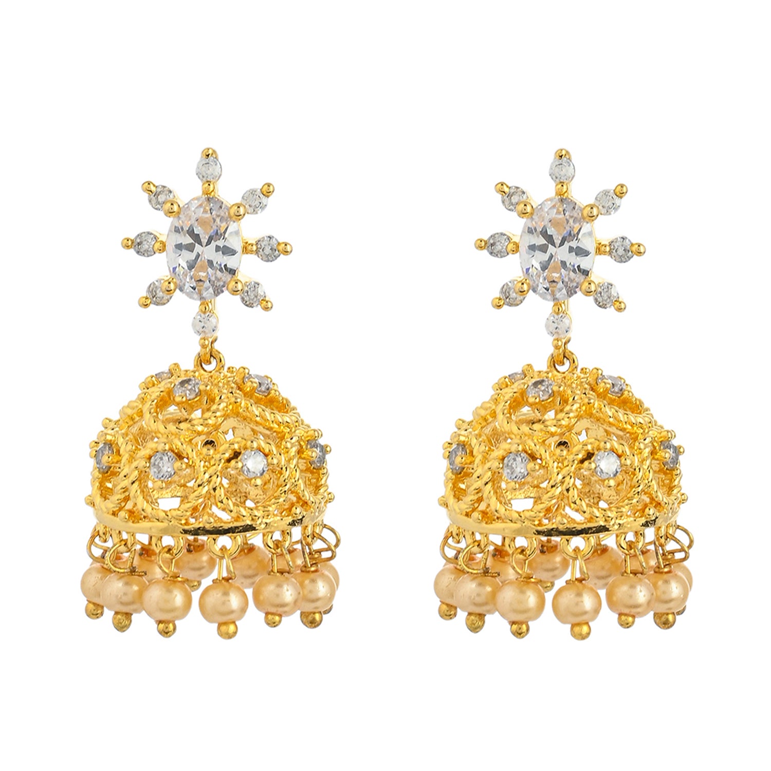 22k Gold Buttalu Jhumka Earrings | Raj Jewels