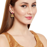 Gold Tone Jhumki Earrings
