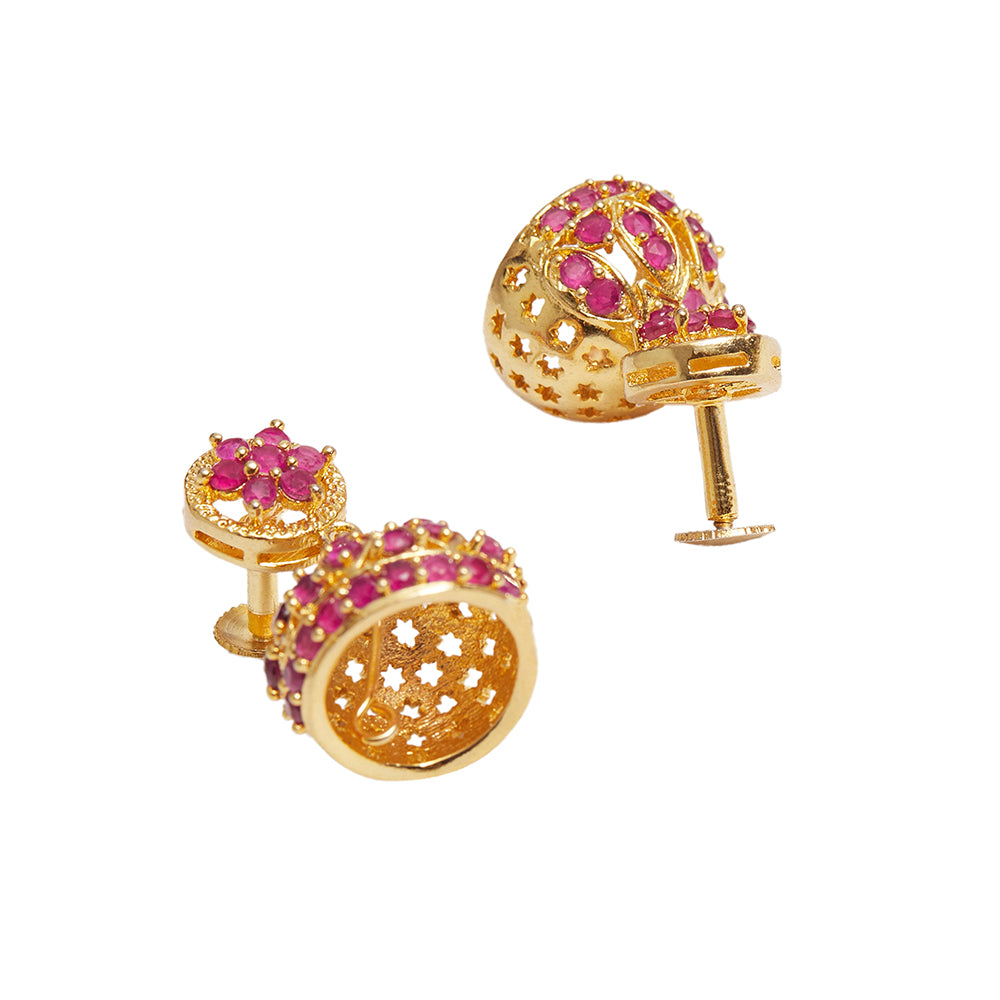 Jhumki Style Earrings Drop With Pearls