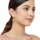 Jhumki Earrings Dangled With Pearl