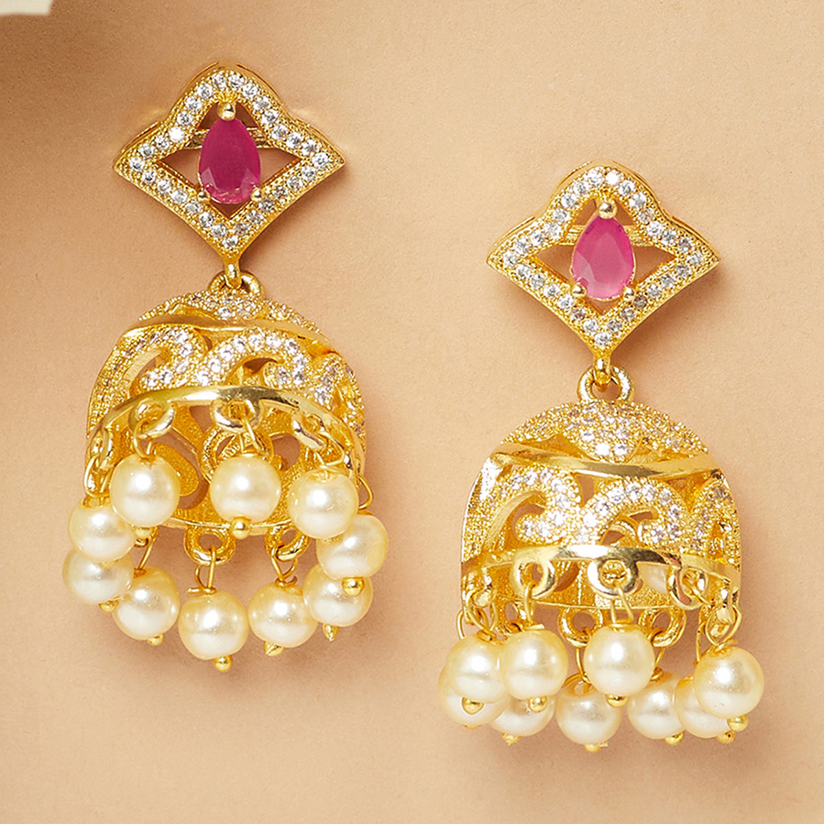 Voylla Gullak Shell Shaped Antique Earrings : Amazon.in: Fashion