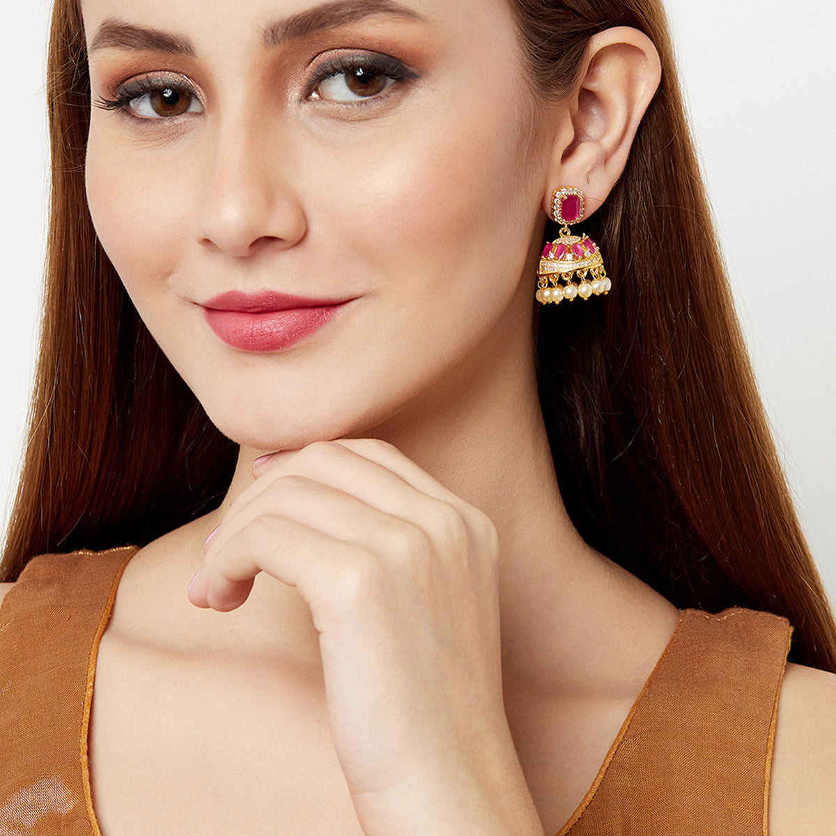 Ethnic Style Jhumka Drop Earrings