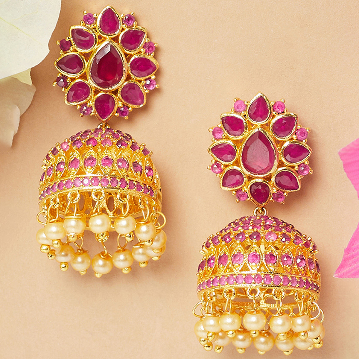 Buy online Gold Metal Jhumka Earring from Imitation Jewellery for Women by  Voylla for ₹1399 at 13% off | 2024 Limeroad.com