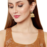 Graceful Gold Plated Jhumki Earrings
