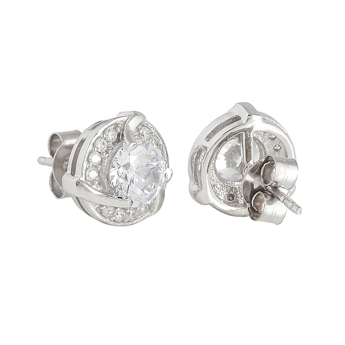 925 Sterling Silver Earrings Star CZ – Diamond Nose Rings