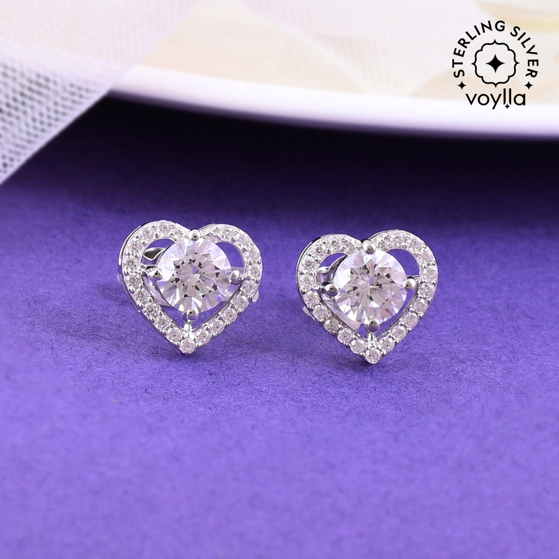Buy online Cz Studded Exclusive Pair Of Hoop Earring from fashion jewellery  for Women by Voylla for ₹469 at 0% off | 2024 Limeroad.com