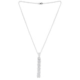 925 Sterling Silver CZ Pendant with Chain