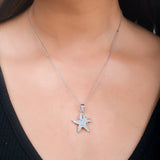 925 Sterling Silver Starfish Pendant
