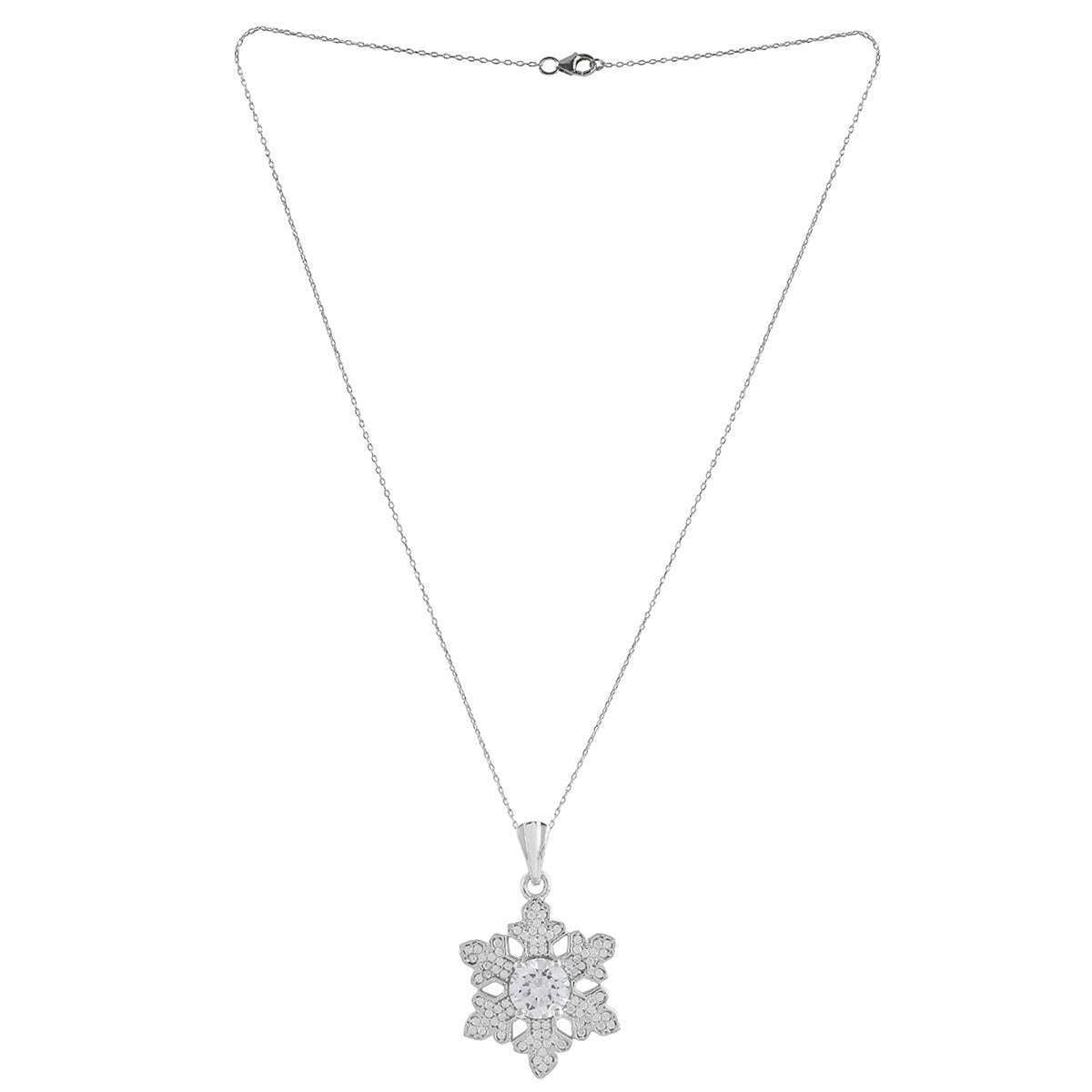 Delicate Snowflake Necklace - silver gold rose gold plated – LucidNewYork