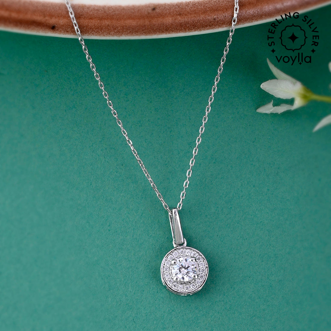 925 Sterling Silver Round Pendant - Main Image
