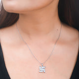 925 Sterling Silver Swastik Pendant with Chain