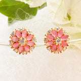 Sparkling Essentials Dainty Floral Stud Earrings