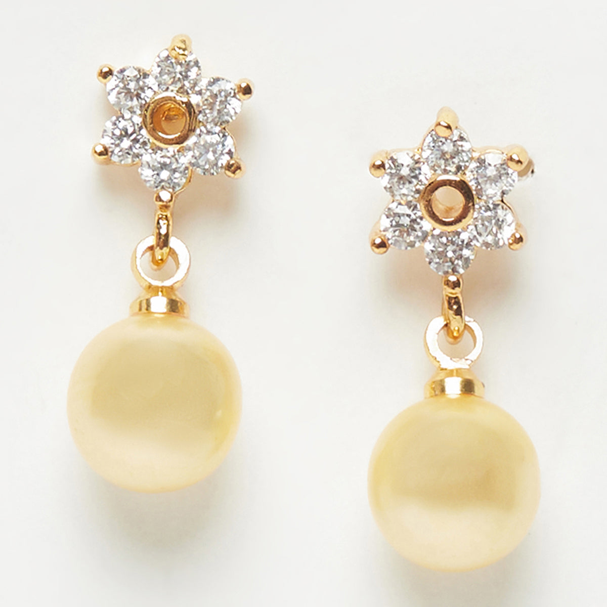 Elegant Drop Earrings with Pearls