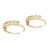 CZ Royal Pink Toe Ring