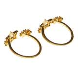 Sparkling Essentials Toe Rings In Golden Color For Women