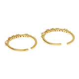 Fabulous CZ Pink Toe Rings