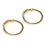 Sparkling Essentials CZ Gems Embellished Brass Toe Rings