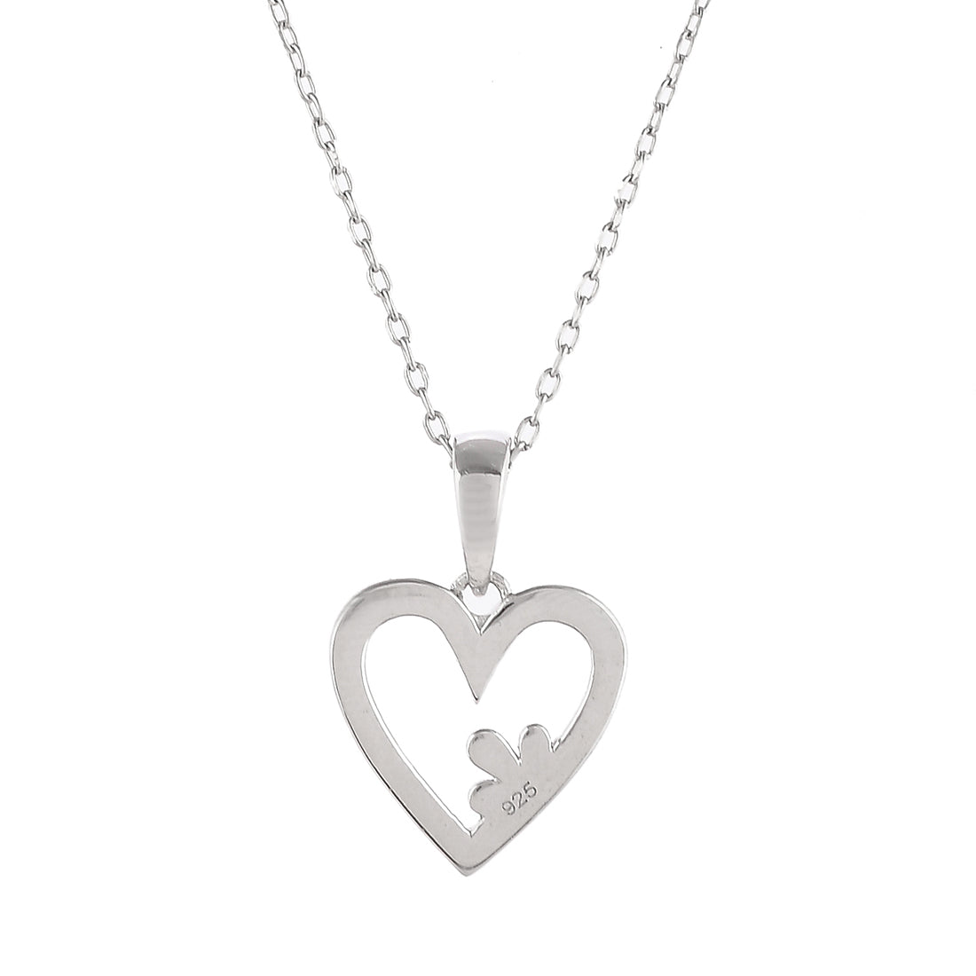 Green Clover Irish Love Heart Necklace - Vee's Gothic & Mystic Jewelry