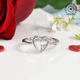 Heart and Clover Ring