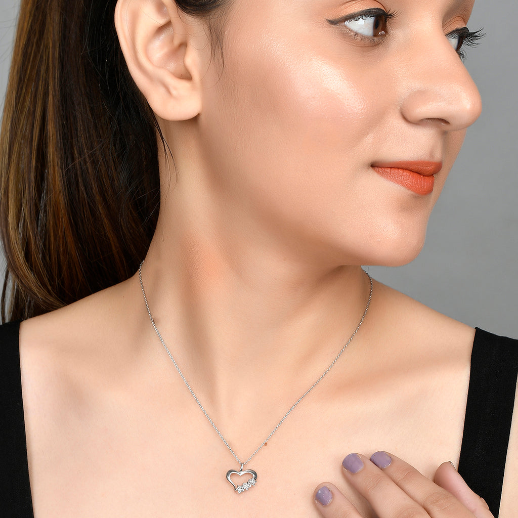 Studded Heart (Silver)