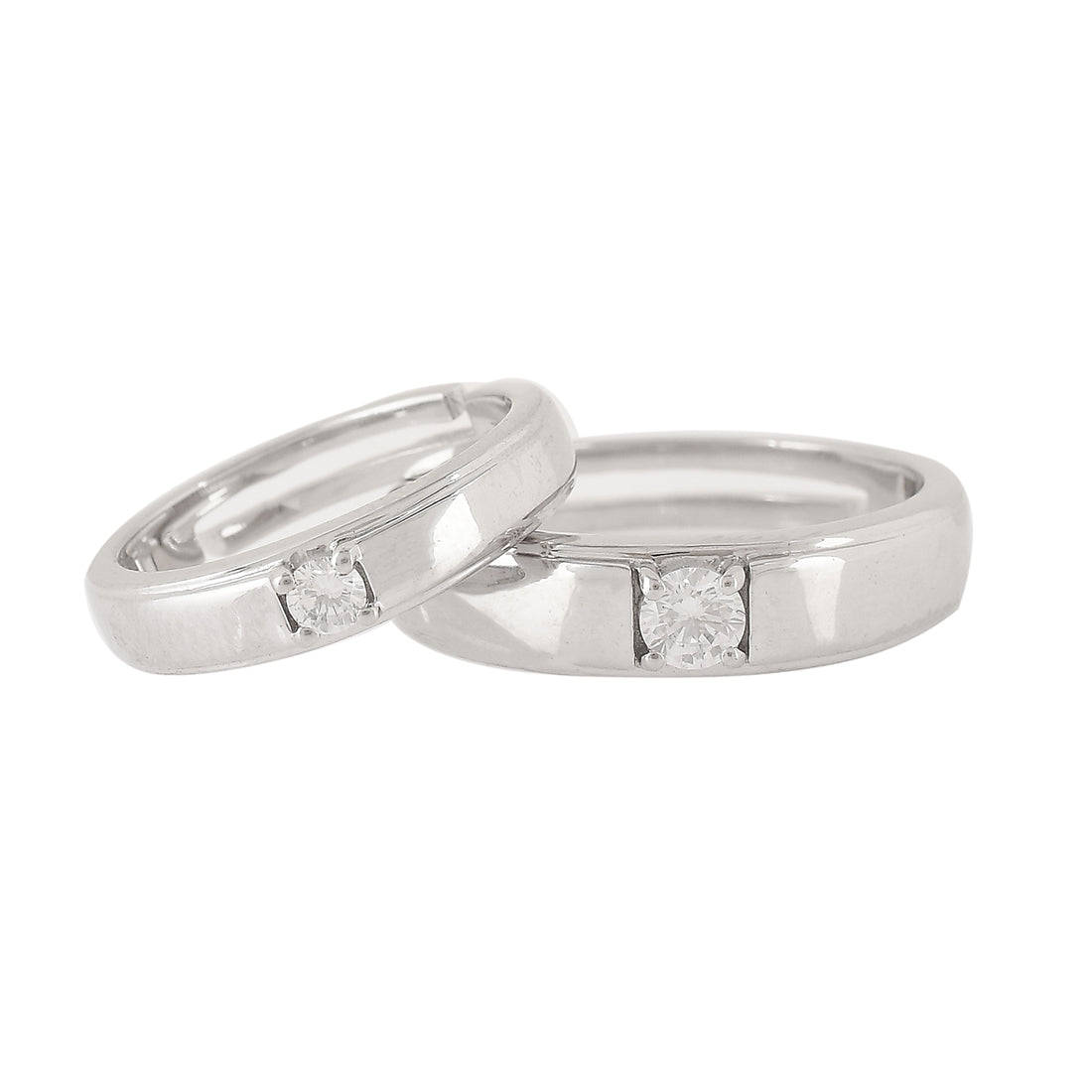 Platinum Days of Love - Wedding Bands Collection - Couple Rings