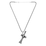 DARE by Voylla Skulls Crucifix Pendant