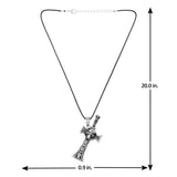 DARE by Voylla Skulls Crucifix Pendant