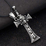 DARE by Voylla Skulls Crucifix Pendant