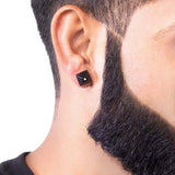 Royal Stud Pyramid Earring