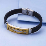 Royal Bands Two Tone Plated Steel Bracelet