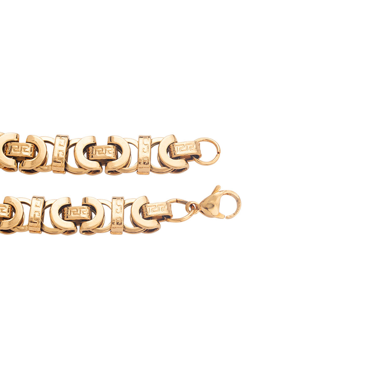 Steel Links Men's Link Pattern Bracelet