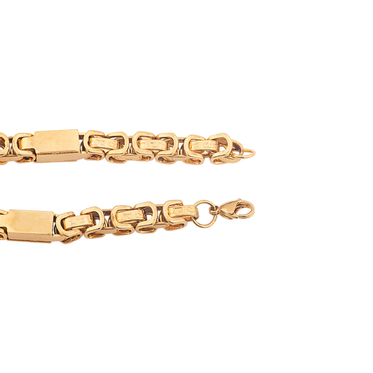 Steel Links Classic Gold Plated Bracelet