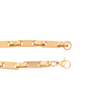 Steel Links Gold Toned Men's Bracelet