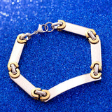 Steel Links Link Pattern Men's Bracelet