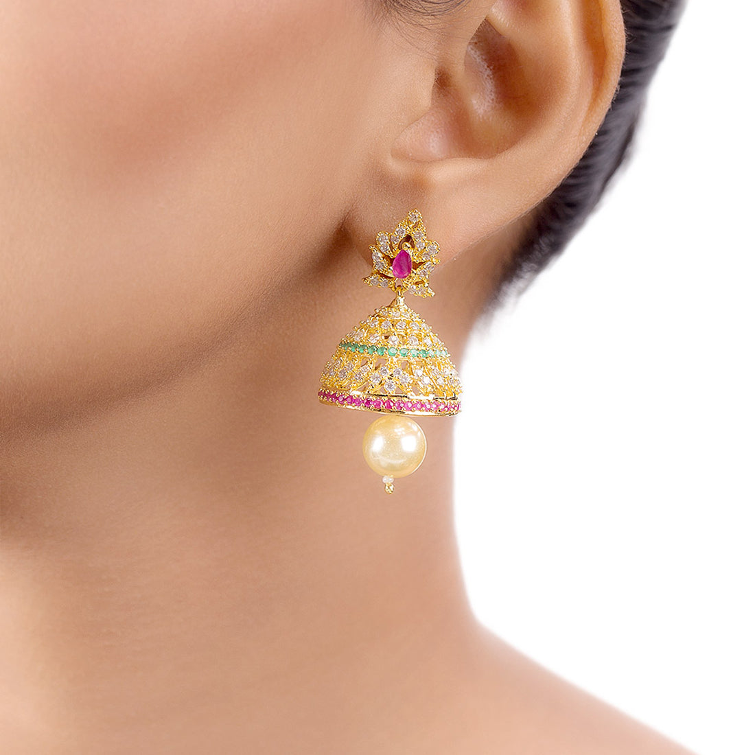 Filigree Jhumka Drop Earrings